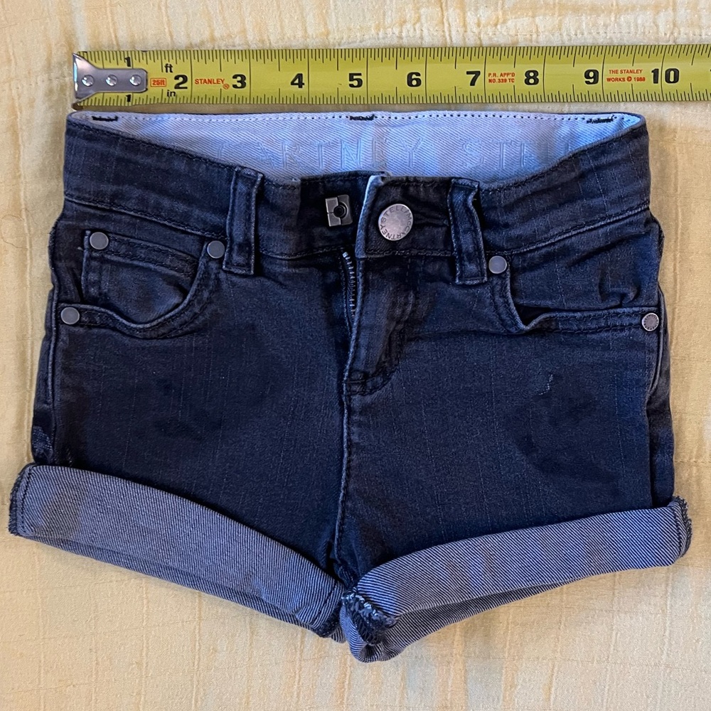 Kids Stella McCartney Grey Denim Shorts - size 2T